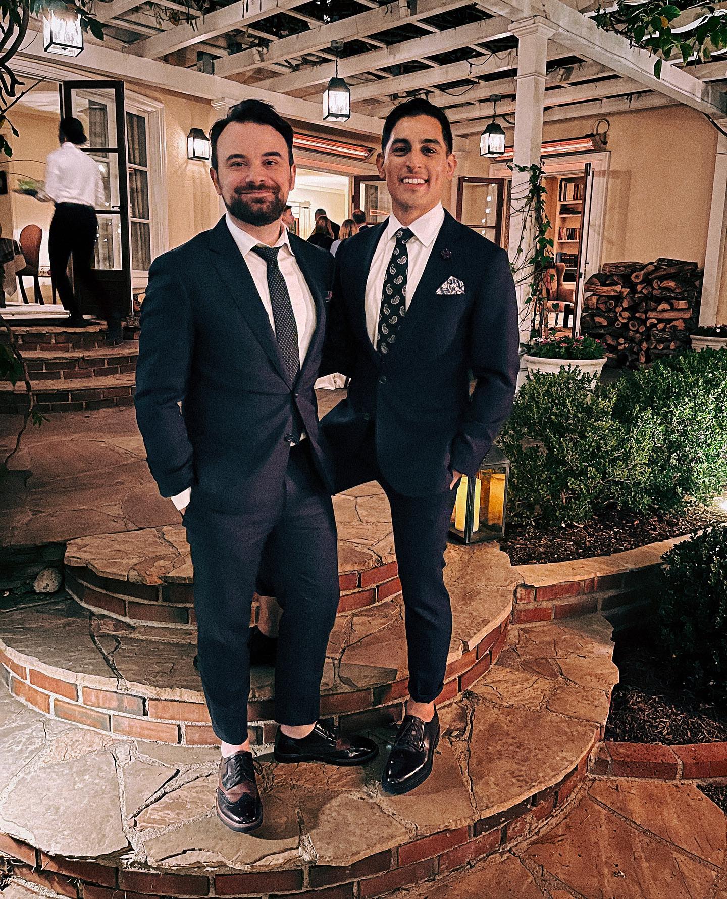 Alex & Cesar dressed up in LA
