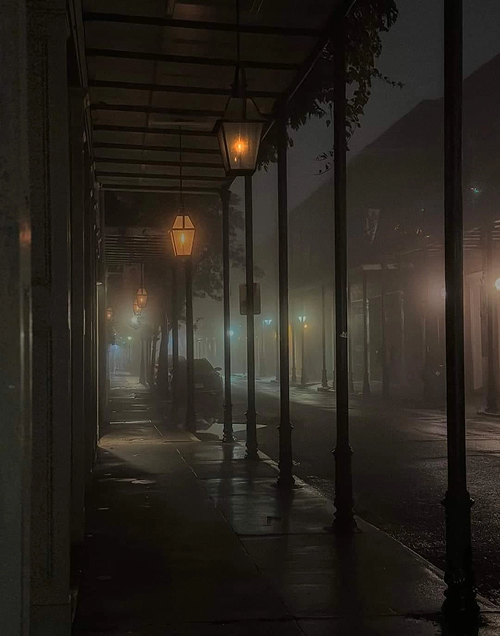 A foggy night in New Orleans